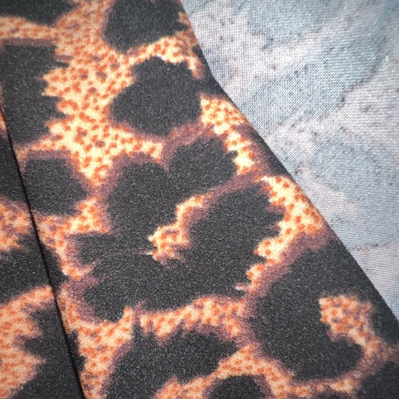 Leopard Print Strappy Cup Detail Midi Dress - Picture 11 of 11